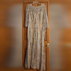 Elegant Champane Embellished Dress